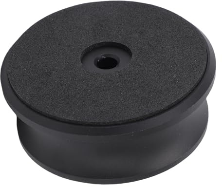 Yanmis Stabilisateur de Poids pour Disque, Pince pour Platine Vinyle, Accessoire pour Tourne-Disque avec Tampon de Protection pour Une Meilleure clarté Sonore et Un Amortissement des (Black)