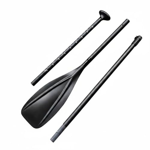 perfk Pagaye en Fibre de Carbone Kayak Pagaie Stand Up Paddle Aviron Détachable Trois Sections Montage Rapide Confort de Prise Stable Adapté aux Lacs Rivières Tranquilles Sorties du Week End