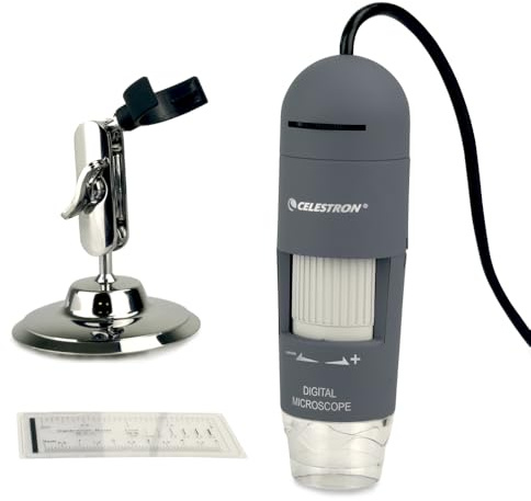 Celestron Deluxe Capture Your Discoveries 44302-C Microscopio manuale digitale, Grigio