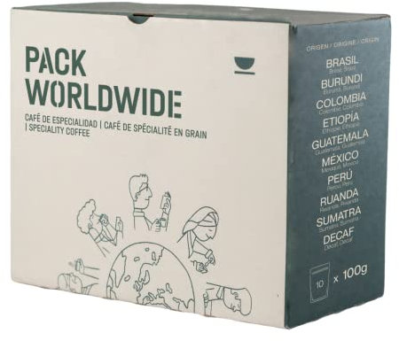 Incapto Pack Café Degustación de 10 Cafés del Mundo | Café de Especialidad - Specialty Coffee | Arábica 100% | Tueste Natural y Artesanal | Ideal para Regalar café | 10 paquetes de 100g