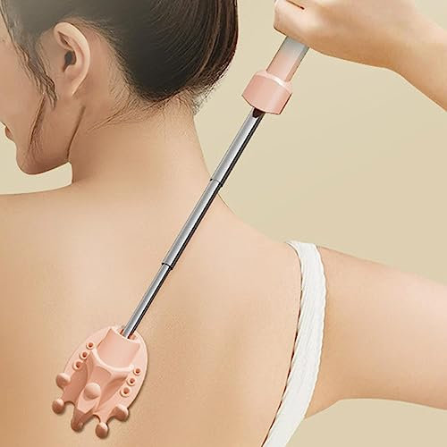 Youding Espalda telescópico,Rascador automático para picazón en la Espalda con Mango retráct | Rascador Corporal portátil con Garra ensanchada para Adultos, Mujeres, Hombres, Cabeza