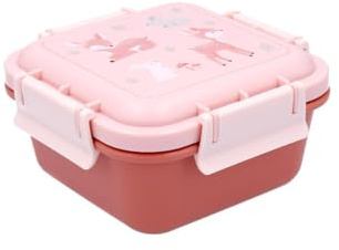 Tutete Fiambrera Infantil | Fiambrera escolar hermética | Apta para microondas y lavavajillas | Ideal para colegio, parque y picnic | Sin BPA | Cierre seguro | sweet deer