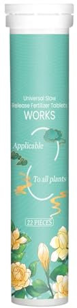 Fertilizzante organico, Fertilizzante a rilascio lento | Compresse a rilascio lento per piante da interno da 22 pezzi | Fertilizzante multiuso per piante in vaso, fertilizzante per piante d'appartamen