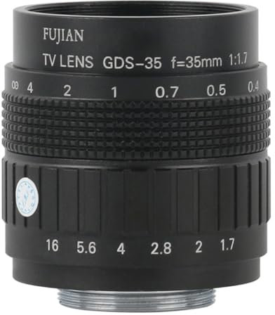 Osservazione al microscopio Obiettivo zoom manuale con attacco CS C fisso CCTV da 35 mm ad alta distanza di lavoro con visione ampia for fotocamera for microscopio