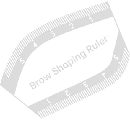 XUQEAYWD Regolo Per Disegnare Le Sopracciglia - Modellatore Sopracciglia Acrilico Portatile e Riutilizzabile,Strumento per Misurazione e Modellatura,per Uso Professionale Casa