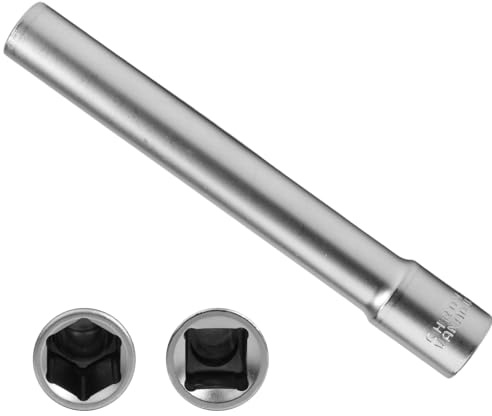 RowGlow Glödplugg 8 mm 3/8 tum mutter 8 mm sexkant 3/8 tum lång 120 mm hylsnyckel glödstift för bil kromvanadin-stål (10 mm)