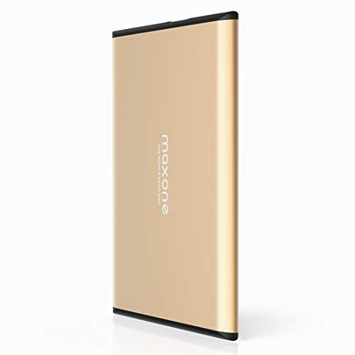 Maxone Hard disk esterno portatile da 2,5 USB 3.0/2.0 per laptop/PC/Xbox one / PS4 (320GB, Gold)