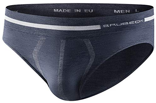 BRUBECK Slip Homme 41% Merino sous Vetement Homme Sport Slips Homme Culotte Homme Slip dim Homme Stretch Élastique Respirant Slip Homme sans Couture