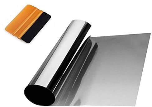Striscia Pellicola Parasole per Fissaggio al Parabrezza Colore Graduale Trasparente Fumè Effetto Tinta Senza Riflessi Non Metallico per ombreggiatura e filtrazione
