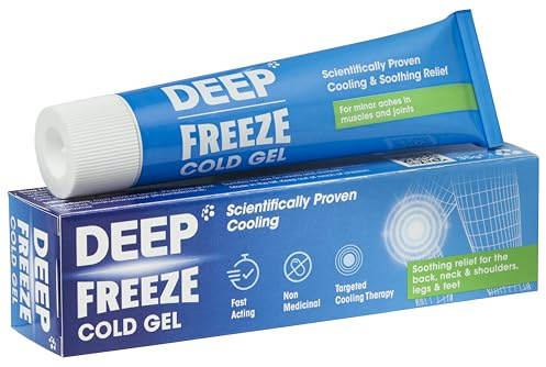 Deep Freeze Cold Gel, Fast Acting, Targeted Cooling, 35g Tube (Pack of 1) | Cooling Relief for Muscle Discomfort & Minor Joint Aches, Drug Free, Suitable for All Areas, Ideal for Sports Recovery