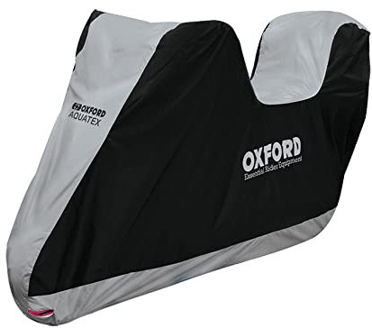 Oxford Aquatex Cover Top Box Motorcycle Motorbike Rain Covers Large New (CV205) (Grey Black)