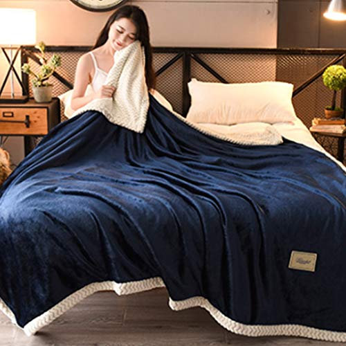 XFZJCHAP Mantas Ropa de Cama Mantas mullidas Franela Suave y cómoda Mano de Obra Fina y Ligera Durable (Size : Full (150x200cm))