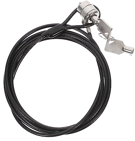 OSALADI Laptop Locking Cable and Keyed Security Lock for Notebook and Tablet, 1.8m Thickened Cut-resistant Steel Cable, Portable Security Hardware for Travel and Office Use