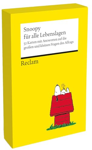 Snoopy für alle Lebenslagen. 52 Karten mit Antworten auf die großen und kleinen Fragen des Alltags (Kartenbox): Die besten Lebensweisheiten der Peanuts von Charles M. Schulz – Handliche Kartenbox
