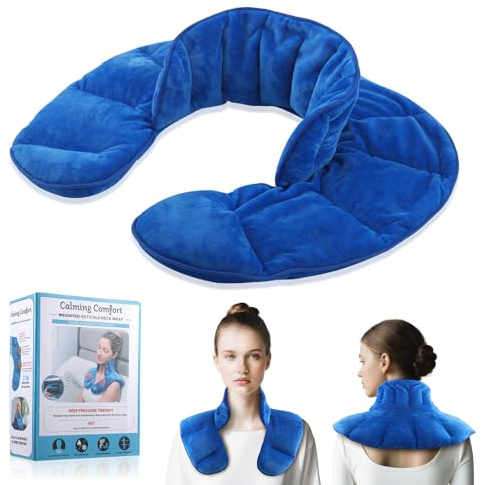 Almohada de huesos de cereza para cuello y hombros, cojín de cereales para microondas, cojín de cereales con centeno orgánico y relleno de trigo para calentador de cuello