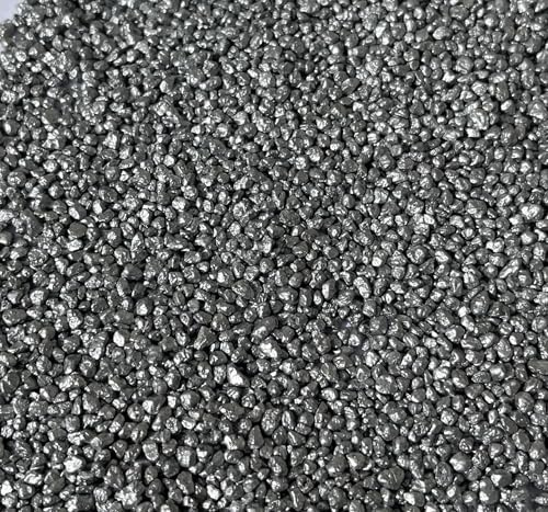 5 kg de sable décoratif argenté – Fabriqué en Allemagne – Sable fin de couleur argent pour décoration, vase, bougies, mariage, fleuriste, bricolage, jardin et événements, sable de quartz coloré dans