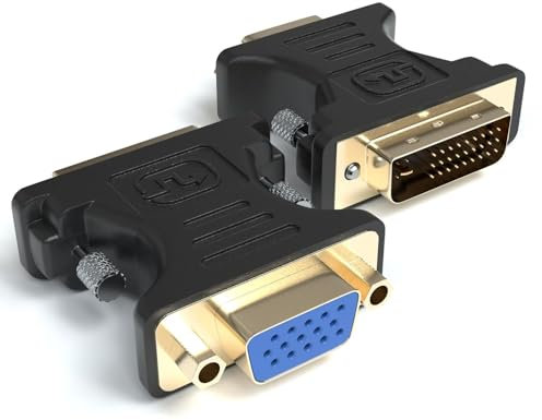 Adattatore DVI 24 + 5/m – VGA/H Nero, Cablepelado®.