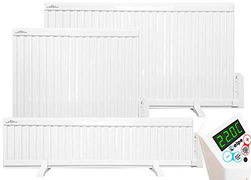 Ölradiator 1000 W mit digitalem Thermostat, IP44, Wochenprogramm, Offene-Fenster-Erkennung & Kindersicherung, 78 x 66 cm, Wand- oder Standmontage, weiß