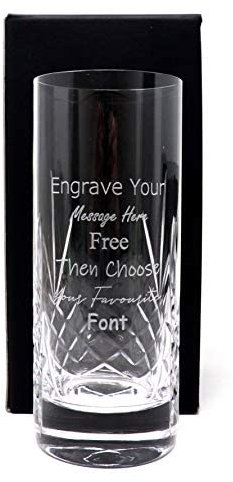 Regalo Personalised Crystal Highball (Cardboard Gift Box)