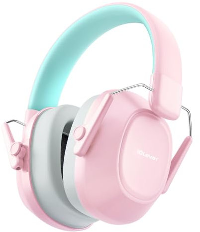 iClever Cuffie antirumore per bambini, SNR 29 dB, riduzione del rumore di sicurezza, per autismo e concentrazione, cuffie con cancellazione del rumore per bambini, per fuochi d'artificio, concerti