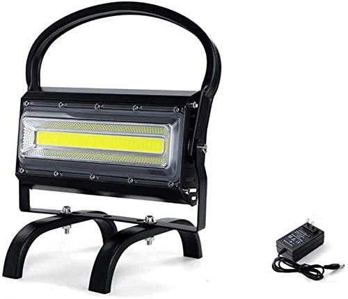 Spot Lighting Portable Rechargeable Floodlight,COB LED Dimmable Super Bright Construction Spotlight with USB Port,Waterproof Work Light for Camping Workshop Emergency Lighting