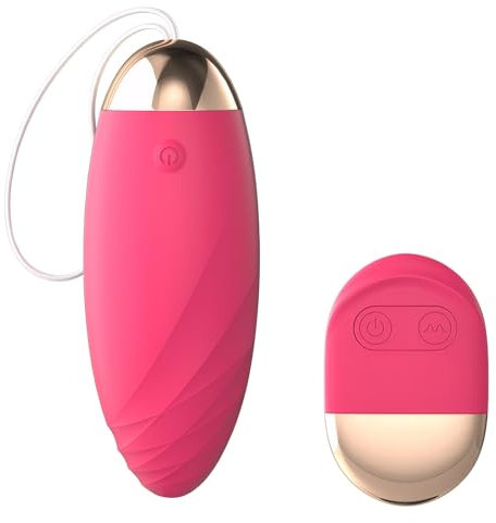 Qoosea Liebeskugeln Bullet Vibratoren Sex Vibrationseier, Wasserdicht G-Punkt Vibrator mit 10 Einstellbaren Vibrationsmodi Adult Sex Toys Vibro Ei, Erotik Sexspielzeug für Paare Frauen (Rosa)