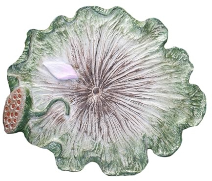 SBJKLYRN Pietra calpestabile da Giardino， Pietre Decorative for Giardini con modellazione di Foglie di Loto dimensionali, Pietre Decorative for Cortili/Prati/sentieri(5PCS)