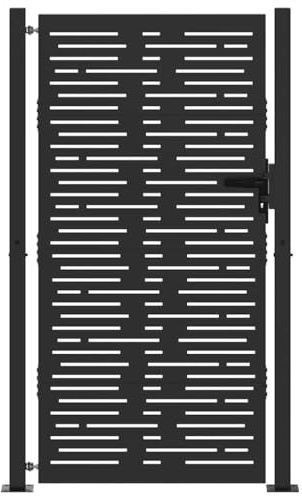 vidaXL Pannello Decorativo per Cancello da Esterno - Recinzione Moderna per il Tuo Giardino, Barriera Elegante e Separatore di Paesaggio per un Facile Accesso