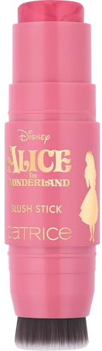 Catrice Disney Alice in Wonderland Blush Stick, Rouge, Nr. C01, Rot, hochpigmentiert, sofortiges Ergebnis, matt, vegan, ölfrei, ohne Parfüm, ohne Alkohol, 1er Pack (6g)