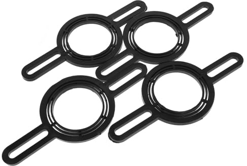 LOORGVEL 4 Soportes de Montaje de Altavoz de Coche, Anillos Adaptadores, Espaciador de Plástico para Mejorar Audio, Instalación Sistema Vehículo