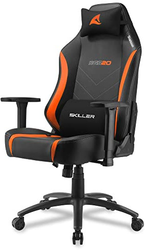 Sharkoon Skiller SGS20 Gaming Chair, Kunstlederbezug Schwarz/Orange