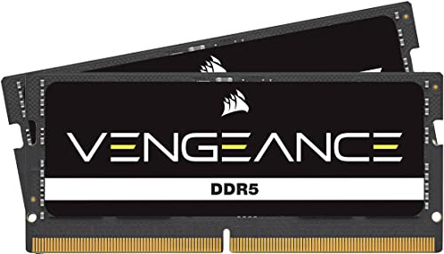CORSAIR VENGEANCE SODIMM DDR5 RAM 32GB (2x16GB) 5600MHz CL48-48-48-90 1.10V Intel XMP 3.0 Laptop-Speicher – Schwarz (CMSX32GX5M2A5600C48)