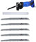 5 Pieces Saxton Reciprocating Saw Blades for Wood Pruning PVC Cutting, 240mm 5 TPI S1531L Reciprocating Saw Blades
