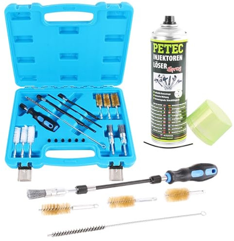TECPO Inspritzdüsen Dichtsitz Werkzeug 19-tlg. Injektor Schacht + Injektoren-Löser [Spray]