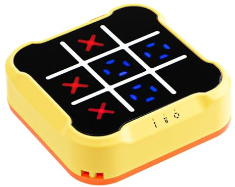 Elektroniskt Tic Tac Toe Spel, Handhållen Pusselspelskonsol Bärbara Elektroniska Resespel för Utbildning och Minnestillväxt Fidget Toys-Brädspel för Barn Vuxna