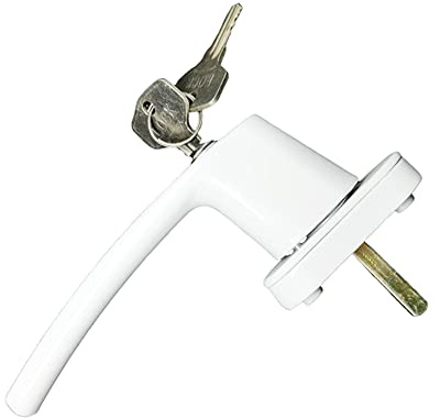 Manilla Ventana Manija de ventana Universal, bloqueo llave con cerraduras, manija puerta seguridad for ventanas doble acristalamiento, giratoria