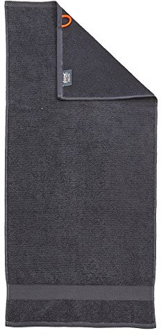 DONE Deluxe Handtuch, Baumwolle, Anthrazit, 50 x 100 x 1 cm