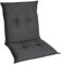 Homeoutfit24 Gartenstuhlauflagen Niedriglehner – 5er Set – Komfort-Polster 6,5 cm – Oeko-TEX Zertifiziert – pflegeleicht – Anthrazit – Made in EU