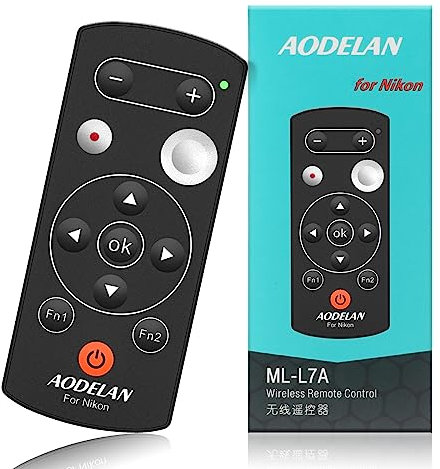 AODELAN Mando a Distancia Disparador inalámbrico para cámara Nikon COOLPIX P1000 P950 B600 A1000 Z50, reemplazo de Nikon ML-L7