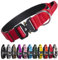 TSPRO Premium Dog Collar with Handle and Heavy Duty Quick Release Metal Buckle, Durable, Adjustable and Thick Dog Collars for Medium to Large Dogs (Red L)