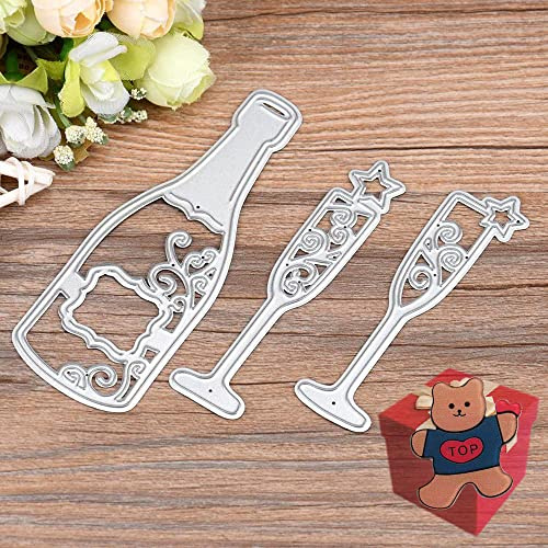 Cutting Dies for Card Making,Cutting Dies Cut Stencils for DIY Scrapbooking Photo Album Decorative Embossing Paper Dies for Card Making Templated+Cute Brooch Pin (Cup)