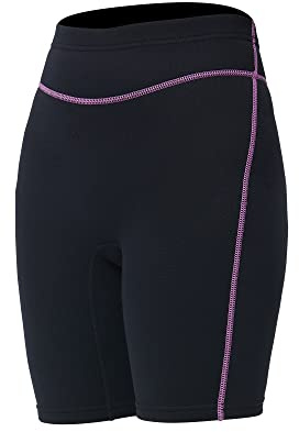Wetsuit Shorts Pants Women 1.5mm Neoprene Shorts Wetsuit Pants Keep Warm for Swimming Surfing Snorkeling Diving L Size