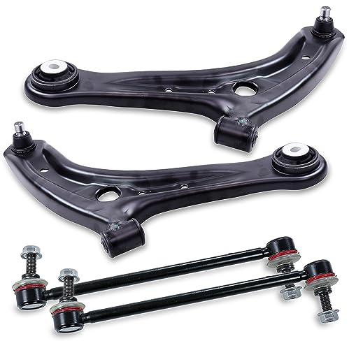 ATEC Germany 2x braccio di controllo asse anteriore sinistro e destro, 2x barra di accoppiamento anteriore Compatibile con FORD FIESTA Mk6 (CB1, CCN), FIESTA Mk6 Van, MAZDA 2 (DE_, DH_)