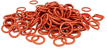 30 PZ Silicone Rosso O-Ring Silicone VMQ 2.5mm Spessore Gomma O-Ring Guarnizione Guarnizione,15x10x2.5mm