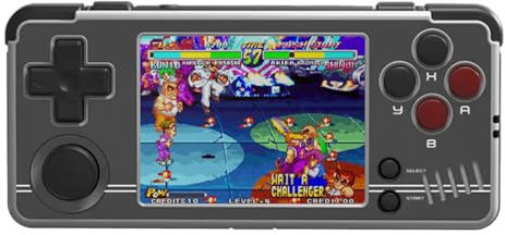 Miyoo A30 Retro Game Console 128GB, 2.8 IPS Display, Powerful CPU, Multi-Emulator Support, Online Multiplayer, PC Game Streaming, 5-Hour Battery, Play Anytime, Anywhere (Black-Grey)