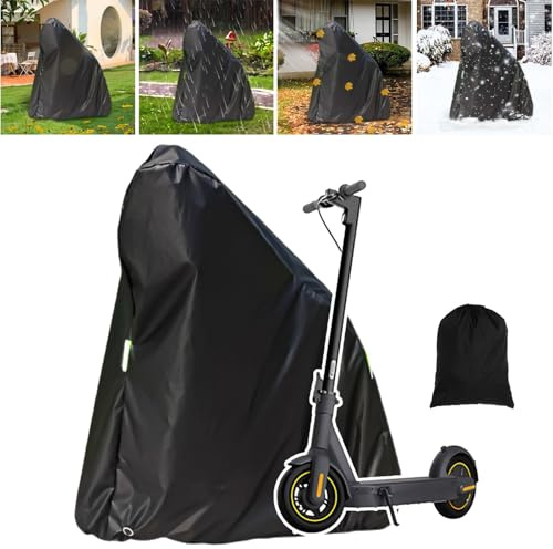 Funda para Patinete eléctrico, Poliester Funda Patinete eléctrico Exterior Impermeable con Agujeros de Bloqueo, Toldo Cubierta Patinete Lluvia Antipolvo