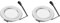 UKCOCO 2 Pièces Hotte Lumière Cuisine Lampe Cuisine Éclairage Encastré Downlight Hotte Ampoule Ampoules Cuisinière Ampoule LED Cuisine Lumière Hotte LED Lumières Sous LED Fer