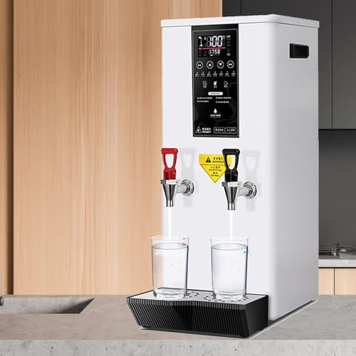 Dispensador de agua caliente y fría sin botella de encimera, dispensador de agua caliente comercial, máquina de agua hirviendo con calentamiento por pasos para cafeterías y tiendas de postres