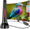 Antena TV Interior Potente, Antena de TV para Canales Locales,HDTV de Larga Distancia, admite el Canal 4K 1080p
