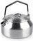 1L Wasserkessel Edelstahl, Camping Wasserkocher, Edelstahl Teekessel, Tragbarer Campingkessel Camping Wasserkocher, Anti Heißgriff Für Kochen Im Freien, Picknick, Wandern, (Silber)